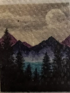 Diamond Painting Mountain Trees Landscape Lakeview Full Moon Design House Decors - Picture 1 of 3