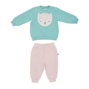 Hello World Kids W Bg Fox Quilt Bb44 Top And Trousers Set - Picture 1 of 4