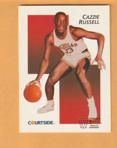 Cazzie Russell Michigan Wolverines 1992 Courtside Flashback #33 2J - Picture 1 of 2