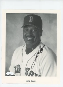 Foto autografiada de Jim Rice - 8X10 - JSA (CB89747) - Imagen 1 de 2