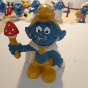 Figuras de PVC de juguete Peyo Bully #20074 King Pitufo 1973 de colección - Imagen 1 de 3