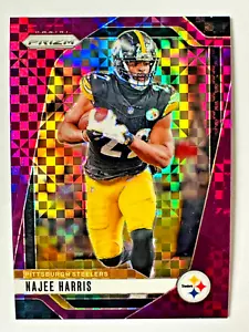 2024 Panini Prizm Najee Harris PURPLE Checkerboard Prizm Card SP #/49 Steelers! - Picture 1 of 3