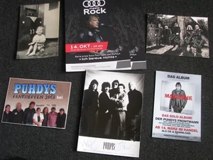 Puhdys-Fan Paket-Autogrammkarten-Flyer - Bild 1 von 2