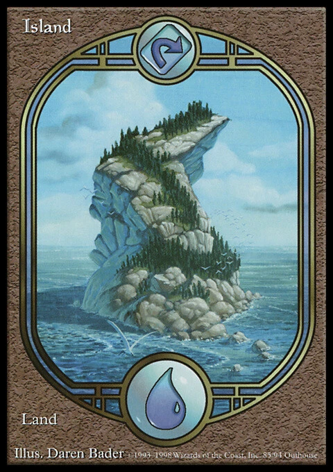 MTG Magic the Gathering Island (85/94) Unglued LP - Image 1 of 1