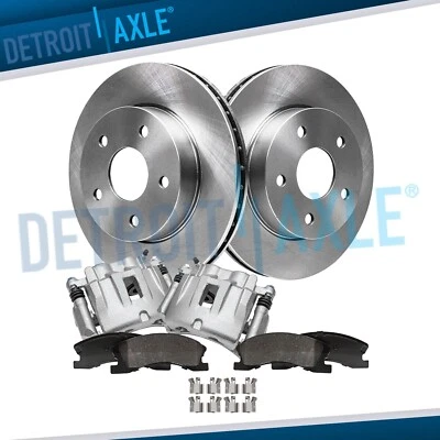 Rotores de disco delanteros pinzas de freno pastillas de freno para Jeep Grand Cherokee 1999-2004 Foto 1 de 4