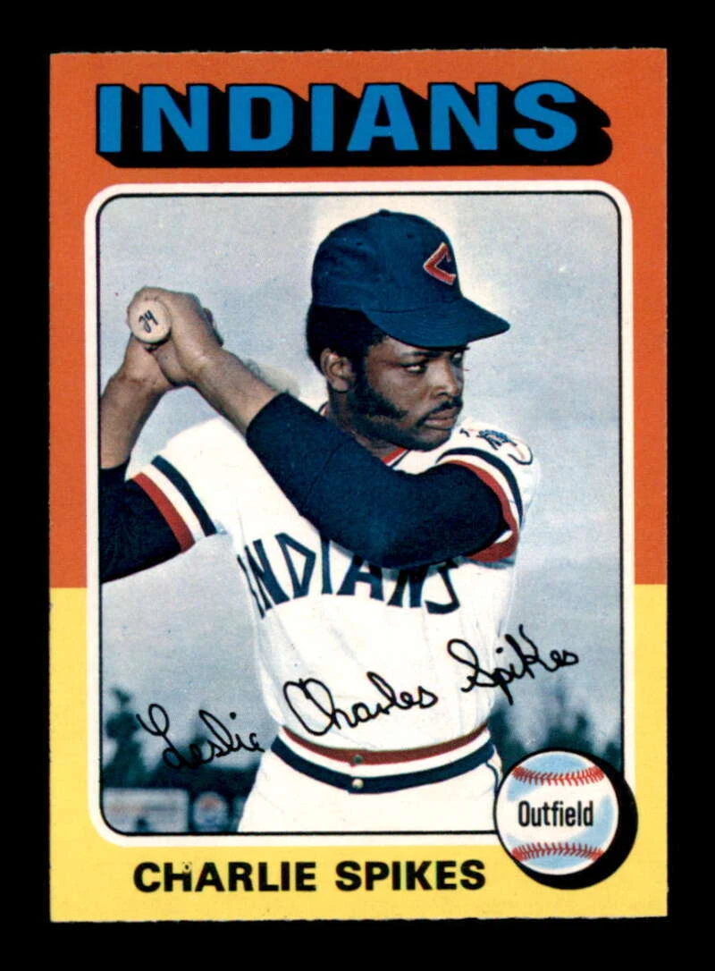 1975 O-Pee-Chee #135 Charlie Spikes   NM/NM+ X2943633
