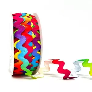 Rainbow RIC RAC Ricrac Zigzag Trim Wavy Braid 4mm 10mm 15mm Ribbon ~ 3 METRES - Picture 1 of 4