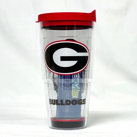 Tervis NCAA Georgia Bulldogs 24 oz Classic Tumbler with Lid Cover