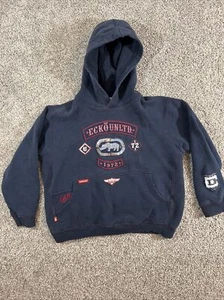 Ecko Unltd. Youth Boys Blue Hoodie Full Rhino Face Size 6 - Picture 1 of 10
