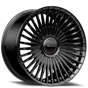 26'' inch Giovanna Tulum Gloss Black Wheels Tires Escalade QX80 Ram Wagoneer New - Picture 1 of 5