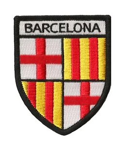 Patche Barcelone Barcelona écusson brodé transfert patch thermocollant Barça - Imagen 1 de 7