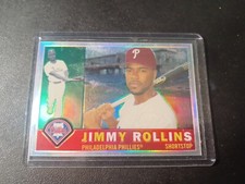 JIMMY ROLLINS 2009 Topps Heritage CHROME REFRACTOR #556/560 PHILLIES