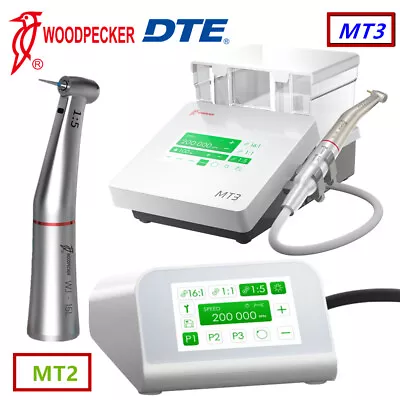 Woodpecker DTE MT2 MT3 Dental Electric Motor + 1:5 LED Contra Angle Handpiece - Image 1 of 4