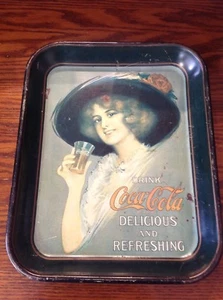 Antique / Vintage Coca-Cola Hamilton King Girl Serving Tray - Picture 1 of 12
