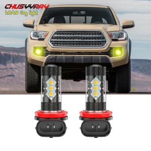 80W LED Driving Bulbs Fog Light for Toyota Tacoma 2016-2021 3000K Yellow - Picture 1 of 11