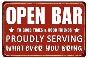 Vintage Man Cave Signs Cheers Metal Tin Sign Wall Decor Accessories For Home Bar - Picture 1 of 7