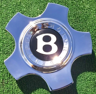 Tapa central cromada Bentley Continental de fábrica OEM GT 19 pulgadas rueda 3W0601161CN Foto 1 de 4