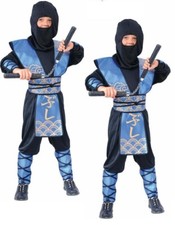 Fantasia Infantil Super Ninja Guerreiro Menino Lutador Luxo