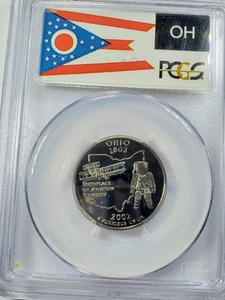 2002 S 25C Clad Ohio Quarter PCGS PR70DCAM - Picture 1 of 4