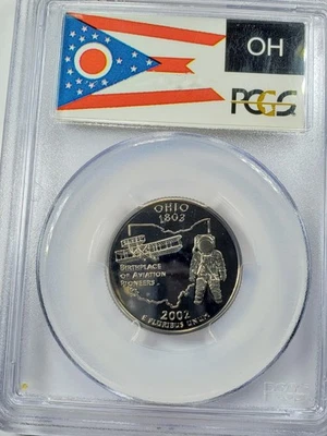 2002 S 25C Clad Ohio Quarter PCGS PR70DCAM - Image 1 of 4