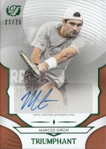 2025 Topps Triumphant Tennis Auto Marcos Giron Orange /25 - Picture 1 of 2