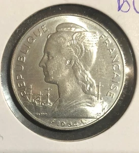 1964(a) REUNION - Pièce de 100 Francs Colonies Françaises NON CIRCULÉE Nickel - KM#13 - Photo 1/4