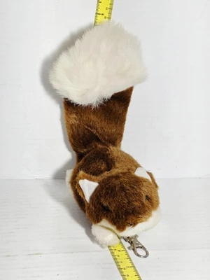 B J Toy Co. Inc.- Plush Squirrel Keychain- Hidden Stash Change Pocket Zipper 13” - Image 1 of 4
