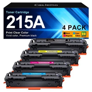 Caclemo 215A Toner Cartridges 4 Pack Compatible with HP Color Printers - Picture 1 of 6