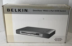 NOB Belkin F1DA104Z OmniView PRO3 4-Port KVM Switch - Afbeelding 1 van 2