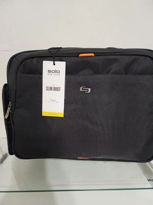 Solo Ace Slim Brief Laptop Briefcase 15.6Inch Black. - Imagem 1 de 4