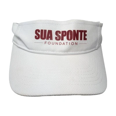 Sua Sponte Foundation Strapback Sun Visor Cap White OS Adjustable Sport-Tek - Image 1 of 4