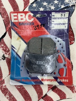 EBC FA51 Organic Brake Pads SUZUKI GS450 GS700 GS750 GS850 GS1000 NEW SEALED NOS - Image 1 of 2