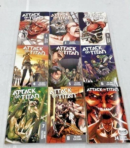 Attack on Titan Hajime Isayama Books - 1-8 + 34 Manga English - Picture 1 of 2