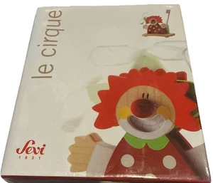 Le Cirque Tooth Brush Holder ~ Red Clown With Sand Timer ~ New - Picture 1 of 4