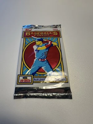 Pacote lacrado fechado de beisebol 1993 Topps Finest - Imagem 1 de 4