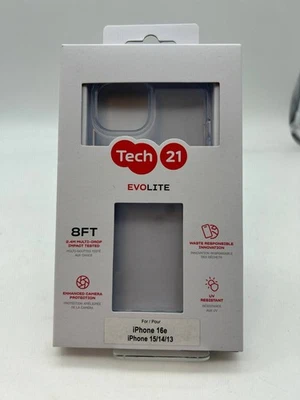 Tech21 EvoLite Series Case for Apple iPhone 16e/15/14/13 - Clear - Image 1 of 3