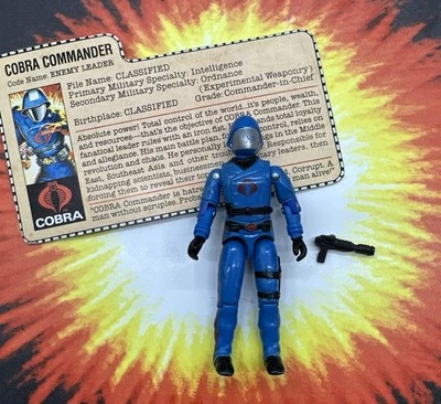 G.I. Joe ARAH Vintage 1983 V 1.5 Cobra Commander 100% Complete W/ File Card - Image 1 of 4
