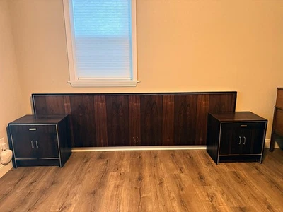 Rosewood from Brazil -King 4 piece bedroom set by Maurice Villency - Image 1 of 4