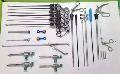 21PC - Laparoscopic Sugery Set SS High Quality Reusable Autoclave Instruments - Image 1 of 4