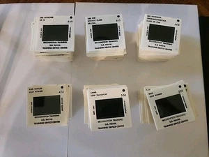 US Naval Training Device Center Recognition Training Glass Slides Lot Of 94 - Picture 1 of 9