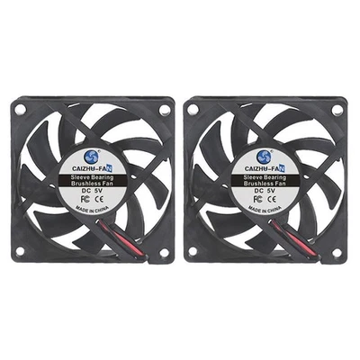 5V PC Ventilator lüfter 70mm 80mm 60/50/40/30/25mm Leise PC Gehäuselüfter Fan!! - Bild 1 von 4