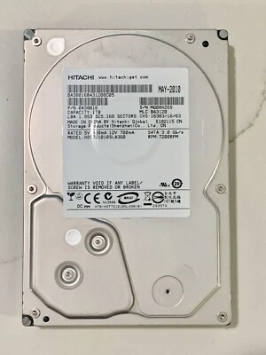 NEW HITACHI MODEL 0A38016BA31200C9B 1 TB SATA HARD DRIVE - NEW (YES, NEW) - Image 1 of 2