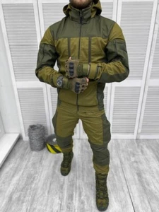 Tactical suit olive gorka military uniform khaki with hood green size S-2XL new - Picture 1 of 9