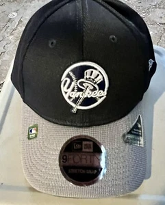 NY YANKEES HAT NEW ERA 9FORTY STRETCH SNAPBACK CAP MLB BASEBALL - Picture 1 of 6