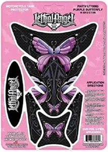 Tank Protector Pad "Purple Butterfly" Lethal Threat Designs - Picture 1 of 1