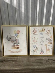 2 Baby Room Circus Animal Wall Art - Picture 1 of 1