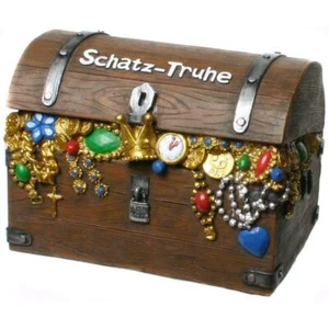 Spardose SCHATZTRUHE Sparbüchse Sparschwein Schatzkiste Geschenk Heirat - Bild 1 von 1