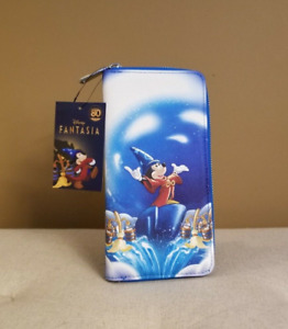 Loungefly Disney Fantasia Mickey Mouse Sorcerer Mickey Zip Around Wallet NEW