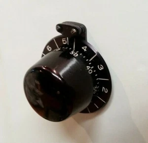 Perilla potenciómetro de 10 vueltas vintage años 70 todo metálico - Imagen 1 de 2