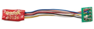Digitrax Z/N/HO DZ126PS DCC Decoder 8-Pin Medium Plug 1" Harness - Picture 1 of 2